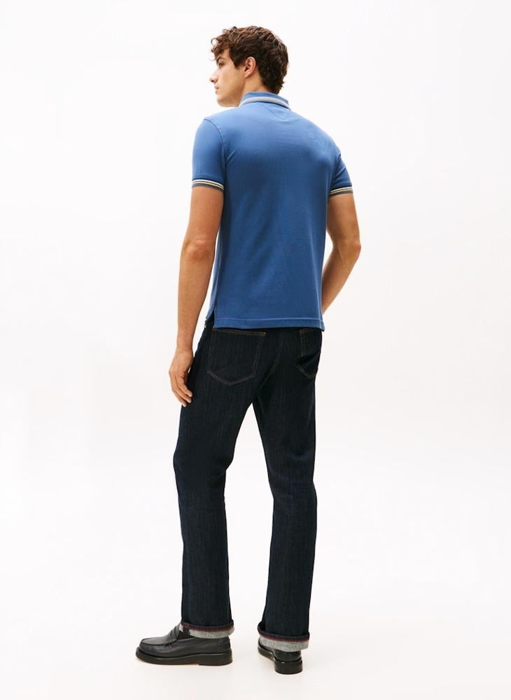 TOMMY HILFIGER Slim Fit Tipped Pique Polo Shirt - Image 2